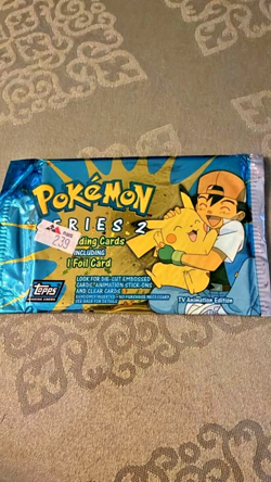 Topps 2000 Pokemon TV Animation Series 2 Booster Pack Collector’s Edition SEALED - Image 1
