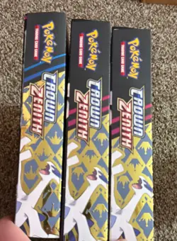3x Pokemon TCG Crown Zenith Lugia v & Unown v Special Collection Box Sealed - Image 2