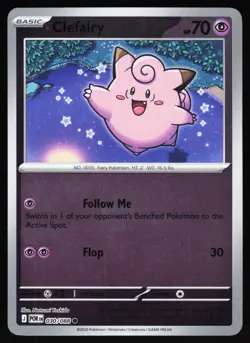 Clefairy 030/088 Common Perfect Order Pokemon Reverse Holo Near Mint - Image 1