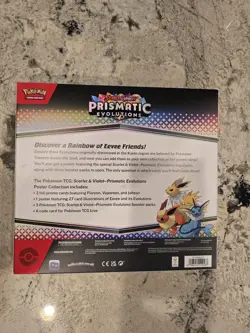 Pokemon TCG Prismatic Evolutions Poster Collection Box Brand New Sealed - Image 2