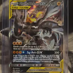 Pokemon Pikachu & Zekrom GX SM168 SM TAG TEAM Promo Holo 240 HP English - Image 1