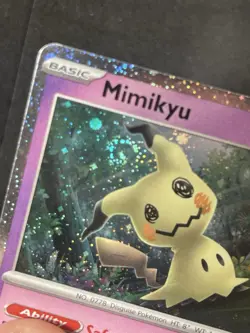 Mimikyu - (Cosmos Holo) 037/091 Trick or Trade Booster 2024 Holo Double SWIRL 🌀 - Image 2