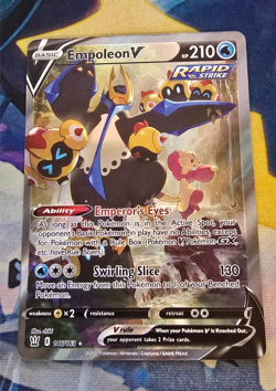 Pokemon Empoleon V SWSH05: Battle Styles - Alternate Full Art - NM - Image 1
