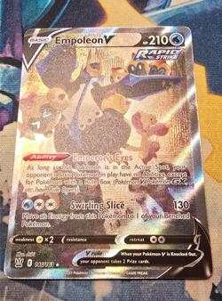 Pokemon Empoleon V SWSH05: Battle Styles - Alternate Full Art - NM - Image 3