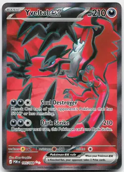 Yveltal ex 105/088 Ultra Rare Perfect Order Pokemon Near Mint - Image 1