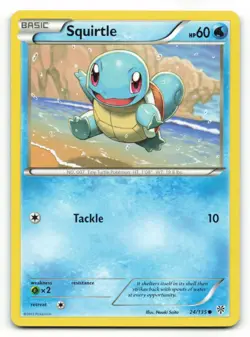 Squirtle (Black & White) #24/135 Common Non-Foil LP - Image 1