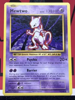 Mewtwo 51/108 XY Evolutions Regular Rare Pokemon TCG 2016 LP - Image 3