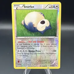 Pokemon TCG Snorlax 58/83 XY Generations Reverse Holo Rare - Image 1