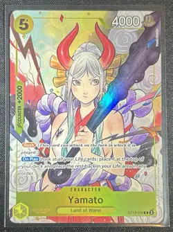 Bandai One Piece Card Game Yamato ST13-016 SR Alt Art Foil ENG 4000 - Image 1