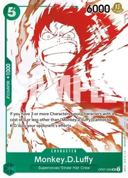 Monkey.D.Luffy OP07-033 - 3rd Anniversary Treasure Campaign Pack Promo English - Image 1