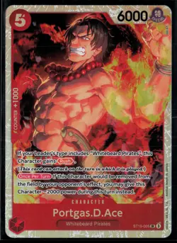 Portgas.D.Ace ST15-005 Starter Deck 15: RED Edward.Newgate Super Rare - Image 1