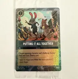 Lorcana Putting It All Together Disney Zootopia 2 Movie Promo Card SEALED - Image 1