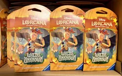 Disney Lorcana TCG: Wilds Unknown Sleeved Packs Lot of 85 Brand New - Image 1
