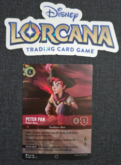 Disney Lorcana Into the Inklands Enchanted Peter Pan Pirate's Bane EN NM Rare - Image 1