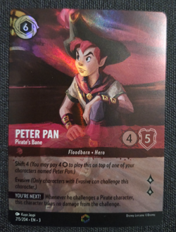 Disney Lorcana Into the Inklands Enchanted Peter Pan Pirate's Bane EN NM Rare - Image 2