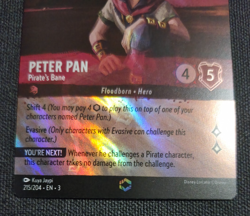 Disney Lorcana Into the Inklands Enchanted Peter Pan Pirate's Bane EN NM Rare - Image 5