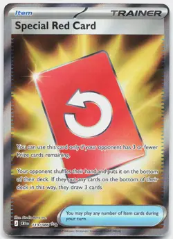 Special Red Card 113/086 Ultra Rare Chaos Rising Pokemon Near Mint - Image 1