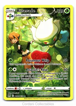 Roserade TG02/TG30 - Lost Origin Trainer Gallery - Pokemon Card - Near Mint - Image 1