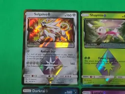 Rare Pokemon Lot of 4 Prism Star Cards Darkrai, Lunala, Shaymin, Solgaleo NM-M - Image 2