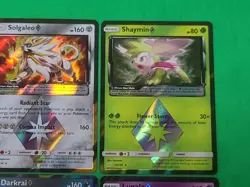 Rare Pokemon Lot of 4 Prism Star Cards Darkrai, Lunala, Shaymin, Solgaleo NM-M - Image 3