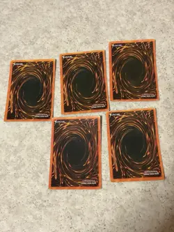 Set of 5 Assorted Fake Yu Gi Oh cards Holographic VGC - Image 2