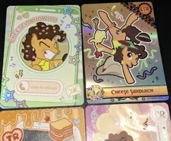 Lot Of 4 Cards / Cheese Sandwich Kayou My Little Pony English HASBRO LSR UR TR + - Image 4