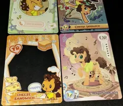 Lot Of 4 Cards / Cheese Sandwich Kayou My Little Pony English HASBRO LSR UR TR + - Image 5
