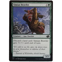 x1 Simian Brawler J22 MTG M/NM Common Green Creature Ape Warrior Jumpstart 2022 - Image 1