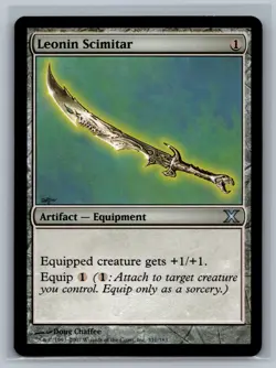 Magic The Gathering 10th Edition Leonin Scimitar #331/383 MTG TCG CCG Tenth - Image 1