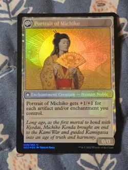 Michiko's Reign of Truth / Portrait of Michiko FOIL Kamigawa Neon Dyna MTG Magi - Image 1