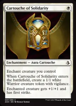 Cartouche of Solidarity - Light Play MTG Amonkhet - Image 1