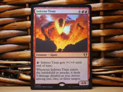 MTG Inferno Titan 0235 FOIL RARE | NM Near Mint | CMM | 2023 - Image 1