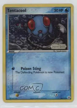Tentacool Reverse Foil Pokemon EX Legend Maker #66 2006 - Image 1