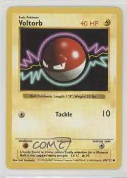 Voltorb Shadowless Pokemon Base Set #67 1999 - Image 1