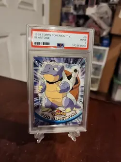 PSA 9 - 1999 Topps Pokemon TV Blastoise Green Label - Image 1
