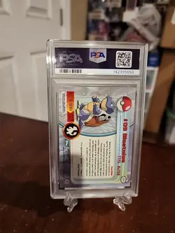 PSA 9 - 1999 Topps Pokemon TV Blastoise Green Label - Image 2