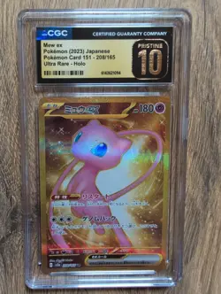 Pokemon Mew Ex 151 Japanese 208/165 Ultra Rare CGC Pristine 10 - Image 1