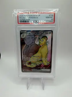 2025 POKEMON JAPANESE SV10-GLORY OF TEAM ROCKET TEAM ROCKET'S PERSIAN EX PSA 10 - Image 1