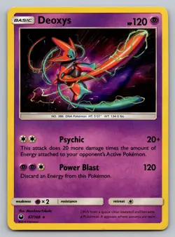 Deoxys 67/168 Holo Rare Celestial Storm Pokemon Holo Heavily Played - Image 1