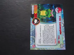 1999 Topps Pokemon Rainbow Foil #10 Caterpie Holo Blue Logo Series 1 TV 1st - Image 2