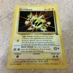 Electabuzz NM Pokemon TCG 1999 Stamped WB Kids First Movie Promo # 2 - Image 2