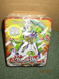 Yugioh 2011 Collectors TinWind-Up Zenmaister Factory Sealed + Packs & Supers - Image 1