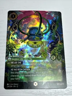 Lorcana Alien True Believer Enchanted Wilds Unknown 229/204 - Fast Shipping! - Image 1