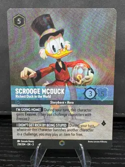 Disney Lorcana Scrooge McDuck Enchanted 218 Richest Duck in the World Inklands - Image 1