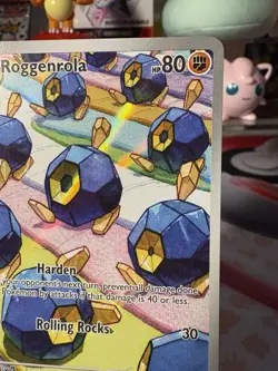 Roggenrola 127/086 Sv: White Flare Holo Illustration Rare Pokemon Card NM - Image 3
