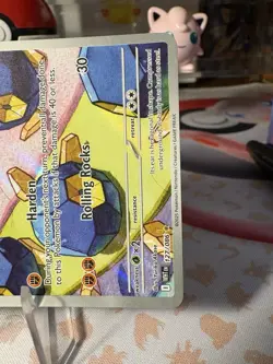 Roggenrola 127/086 Sv: White Flare Holo Illustration Rare Pokemon Card NM - Image 4
