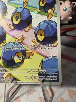 Roggenrola 127/086 Sv: White Flare Holo Illustration Rare Pokemon Card NM - Image 5