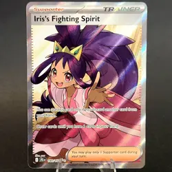 Pokemon TCG - Iris’s Fighting Spirit 180/159 Journey Together Card - Near Mint - Image 1
