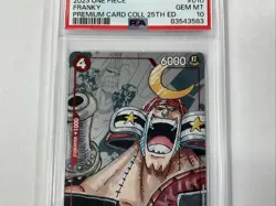 FRANKY PSA 10 2023 ONE PIECE PREMIUM CARD COLL 25TH ANNIVERSARY #ST01-010 8632 - Image 4