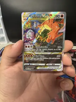 Charizard VSTAR SWSH262 Black Star Promo Full Art S&S Pokemon Card LP - Image 1